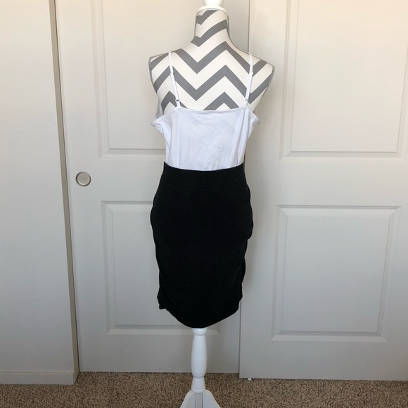 Lane Bryant Slimming Ruched Black Skirt - Picture 2 of 6